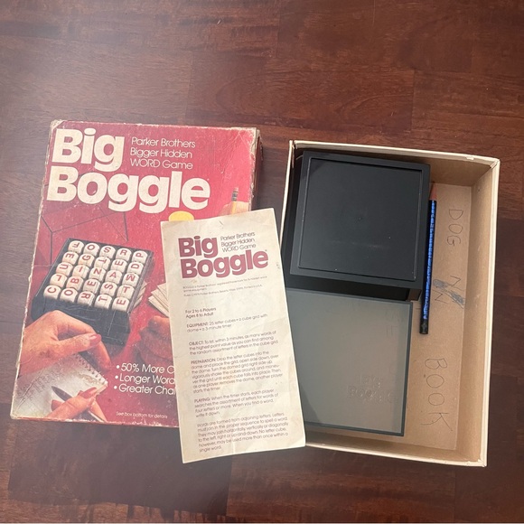 Vintage 1979 Parker Brothers Big Boggle Hidden Word Game - Picture 3 of 11
